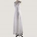 Nevera Women's Strappy Sleeveless Elegant Lace Wedding Dress V Neck Beach Bridal Gowns Dress White B07N85KXSV